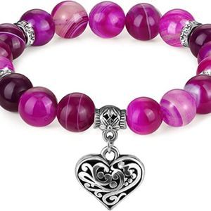 Women, Beaded  Handmade Crystal Yoga Chakra Bracelet